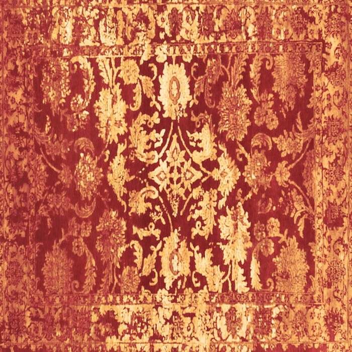 Square Machine Washable Abstract Brown Contemporary Rug, wshcon1819brn