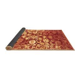 Sideview of Abstract Brown Contemporary Rug, con1819brn
