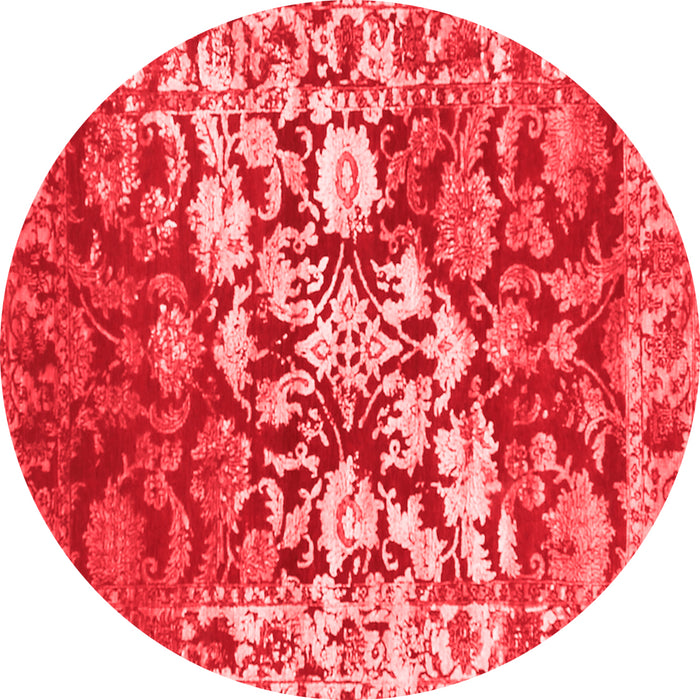 Machine Washable Abstract Red Contemporary Rug, wshcon1819red