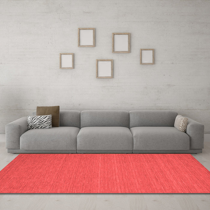 Contemporary Red Washable Rugs