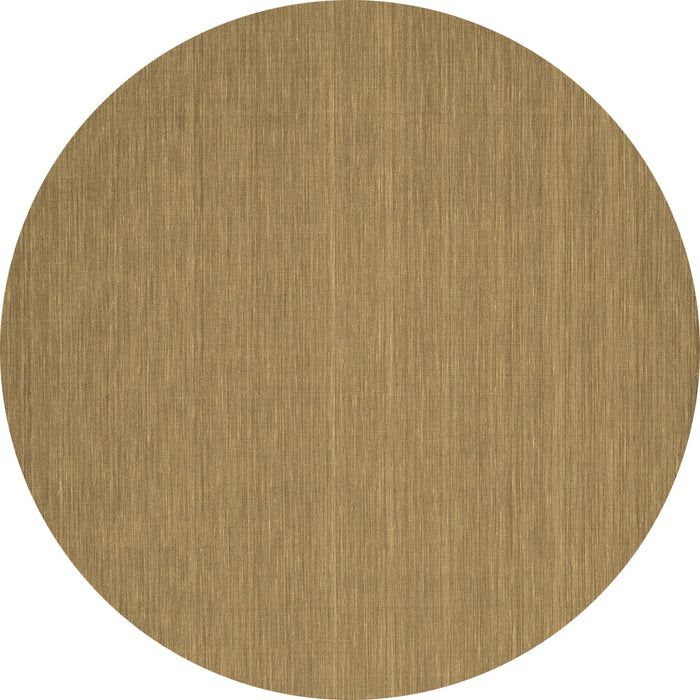Round Abstract Brown Contemporary Rug, con181brn