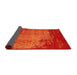 Thickness of Contemporary Orange Red Modern Rug, con1820