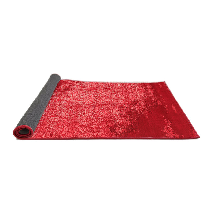 Abstract Red Contemporary Area Rugs
