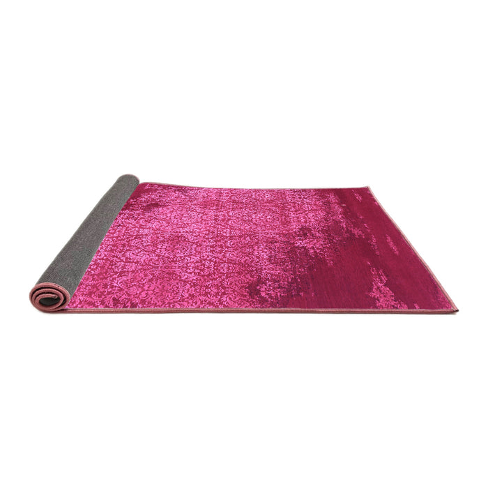 Sideview of Abstract Purple Contemporary Rug, con1820pur