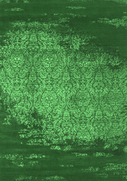 Abstract Emerald Green Contemporary Rug, con1820emgrn