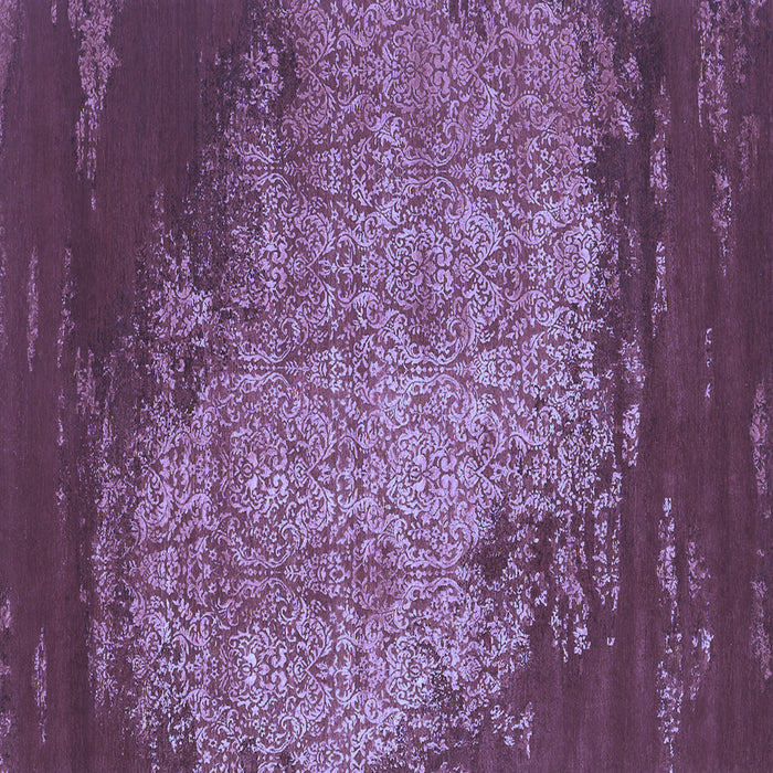 Square Abstract Blue Contemporary Rug, con1820blu