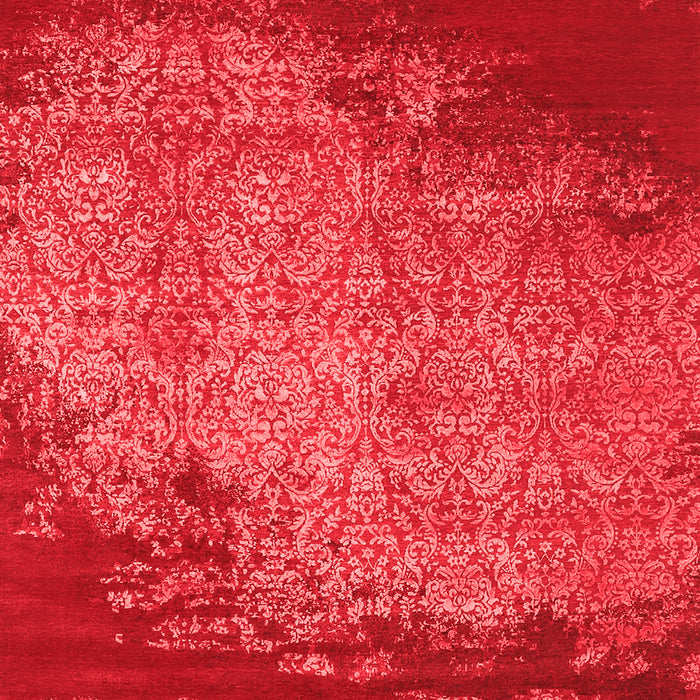 Machine Washable Abstract Red Contemporary Rug, wshcon1820red