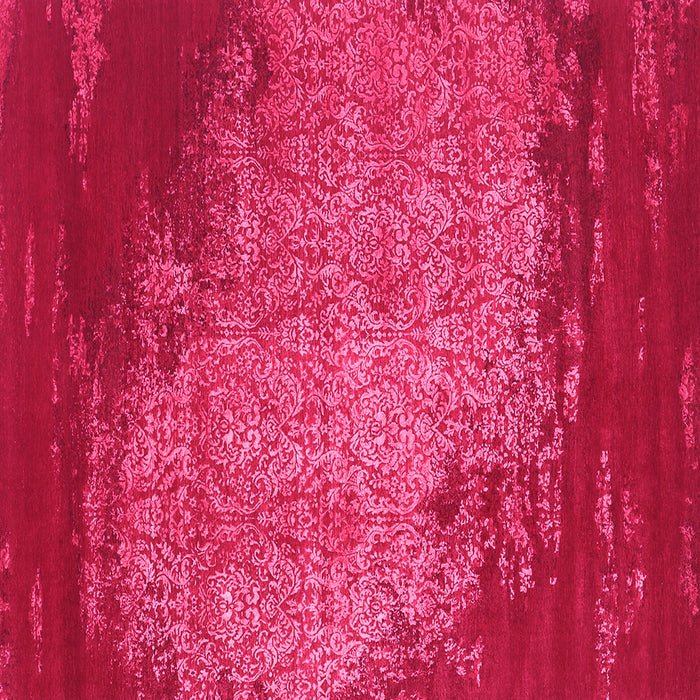Square Abstract Pink Contemporary Rug, con1820pnk