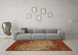 Machine Washable Abstract Light Blue Contemporary Rug in a Living Room, wshcon1820lblu