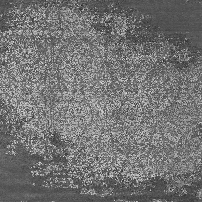 Abstract Gray Contemporary Rug, con1820gry