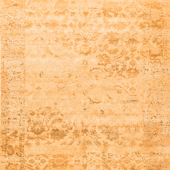 Abstract Orange Contemporary Rug, con1821org