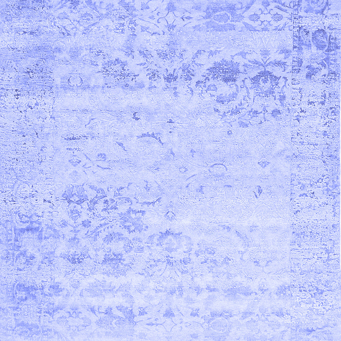 Abstract Blue Contemporary Rug, con1821blu