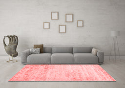 Contemporary Red Washable Rugs
