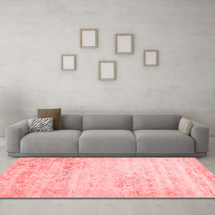 Contemporary Red Washable Rugs