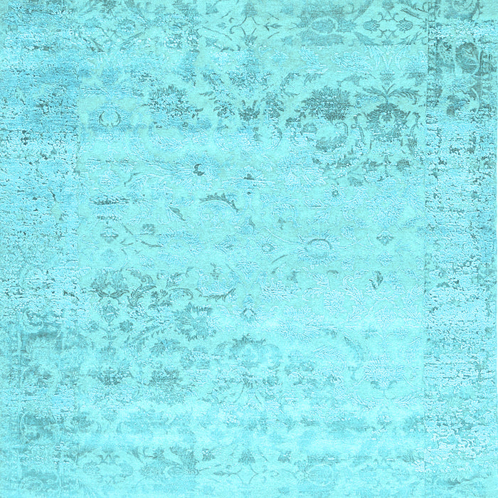Abstract Light Blue Contemporary Rug, con1821lblu