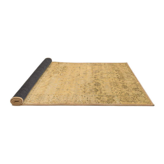 Sideview of Abstract Brown Contemporary Rug, con1821brn
