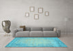 Machine Washable Abstract Light Blue Contemporary Rug in a Living Room, wshcon1822lblu