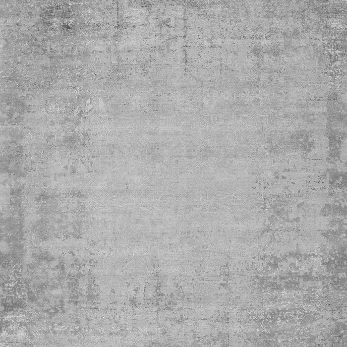 Serging Thickness of Machine Washable Abstract Gray Contemporary Rug, wshcon1822gry