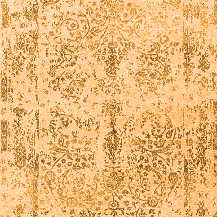 Abstract Orange Contemporary Rug, con1823org