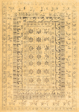 Abstract Brown Contemporary Rug, con1824brn