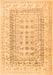 Serging Thickness of Machine Washable Abstract Orange Contemporary Area Rugs, wshcon1824org