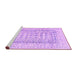 Sideview of Machine Washable Abstract Purple Contemporary Area Rugs, wshcon1824pur