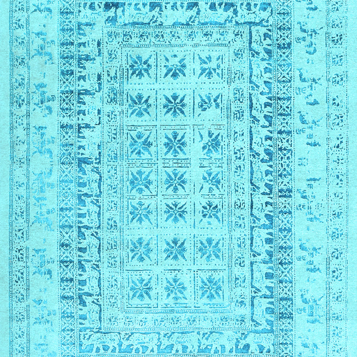 Abstract Light Blue Contemporary Rug, con1824lblu