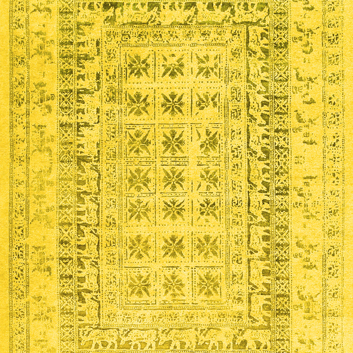 Abstract Yellow Contemporary Rug, con1824yw