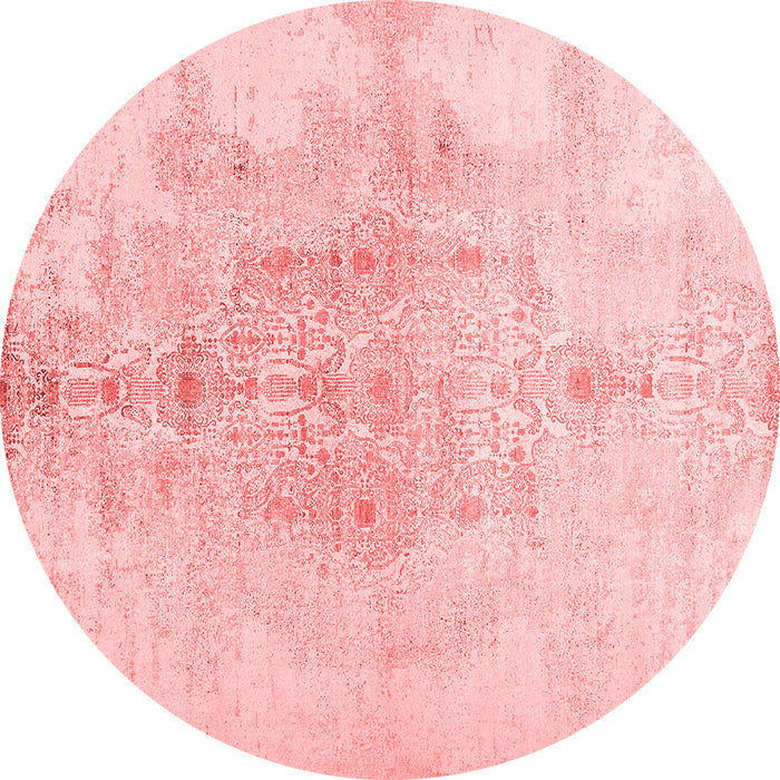 Machine Washable Abstract Red Contemporary Rug, wshcon1825red