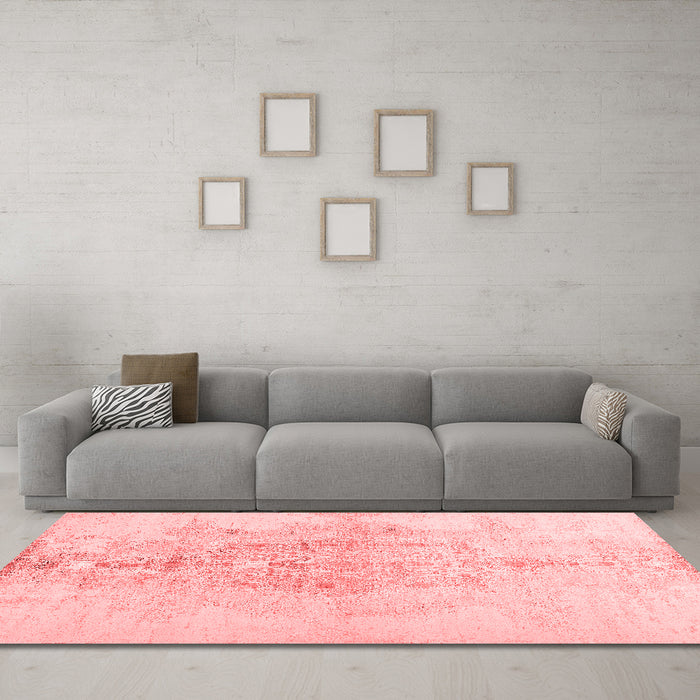 Contemporary Red Washable Rugs
