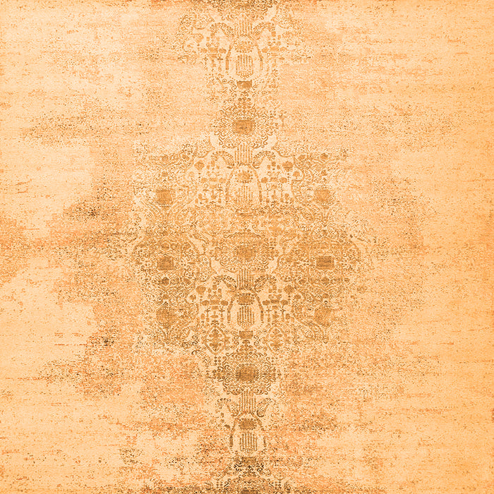 Serging Thickness of Abstract Orange Contemporary Rug, con1825org