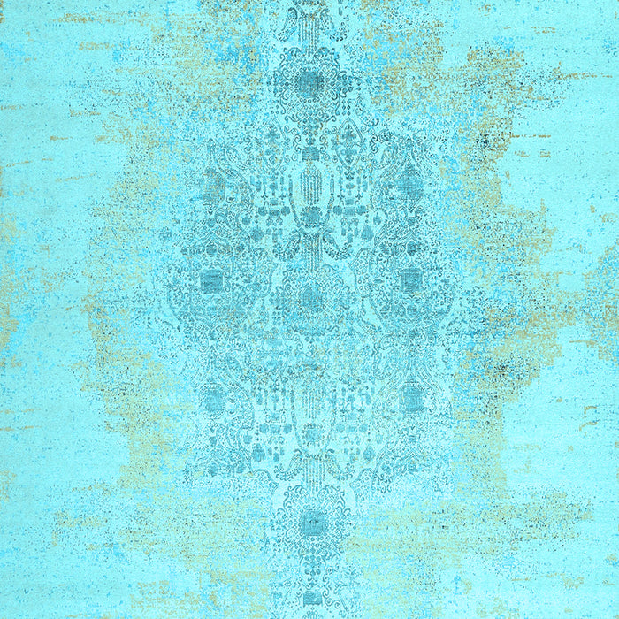 Abstract Light Blue Contemporary Rug, con1825lblu