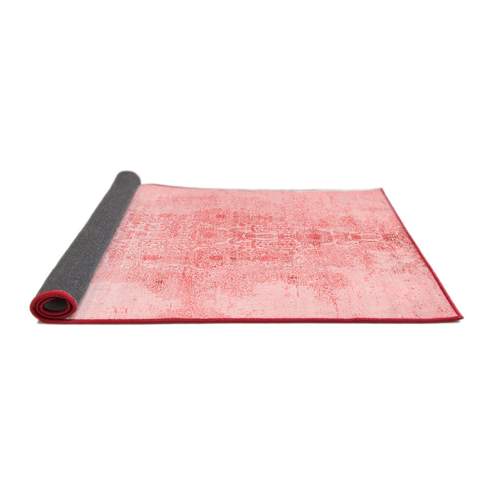 Abstract Red Contemporary Area Rugs