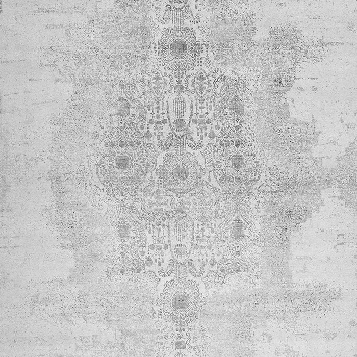 Serging Thickness of Machine Washable Abstract Gray Contemporary Rug, wshcon1825gry