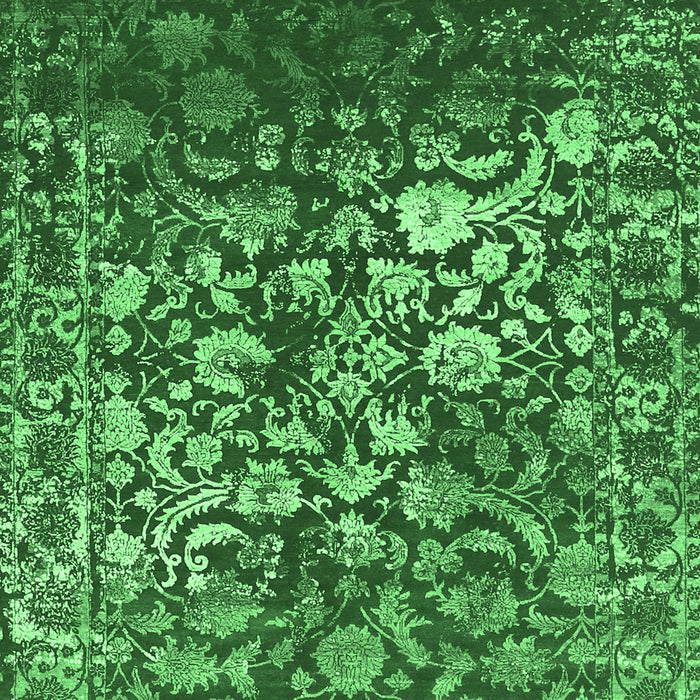 Abstract Emerald Green Contemporary Rug, con1826emgrn