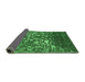 Sideview of Abstract Emerald Green Contemporary Rug, con1826emgrn