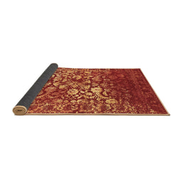 Sideview of Abstract Brown Contemporary Rug, con1826brn