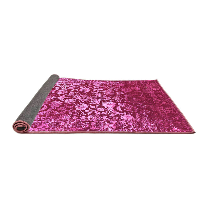 Sideview of Abstract Purple Contemporary Rug, con1826pur