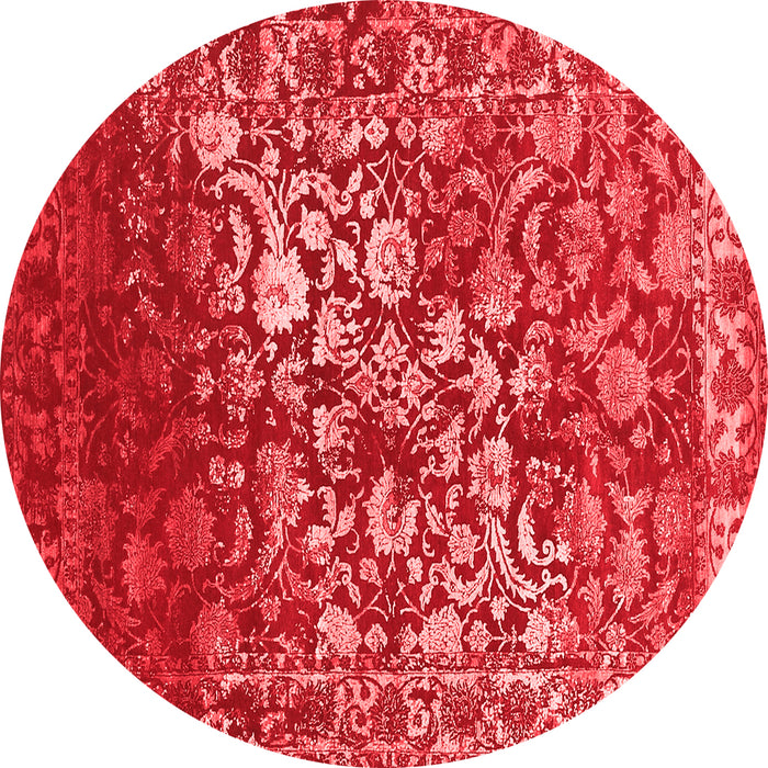 Machine Washable Abstract Red Contemporary Rug, wshcon1826red