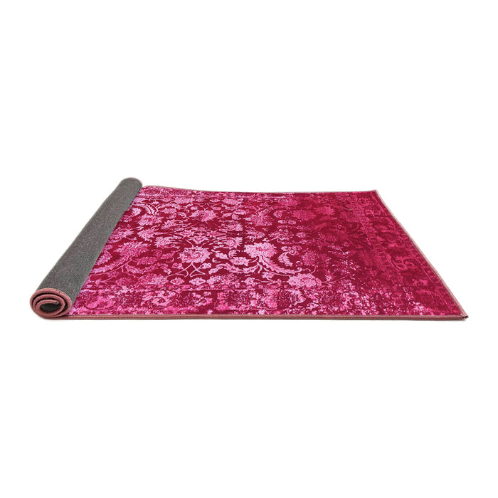 Sideview of Abstract Pink Contemporary Rug, con1826pnk