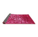 Sideview of Abstract Pink Contemporary Rug, con1826pnk