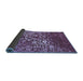 Sideview of Abstract Blue Contemporary Rug, con1826blu