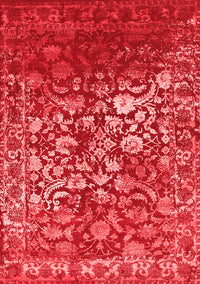 Abstract Red Contemporary Rug, con1826red