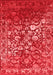 Abstract Red Contemporary Area Rugs