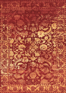 Abstract Brown Contemporary Rug, con1826brn