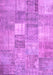 Machine Washable Abstract Pink Contemporary Rug, wshcon1827pnk