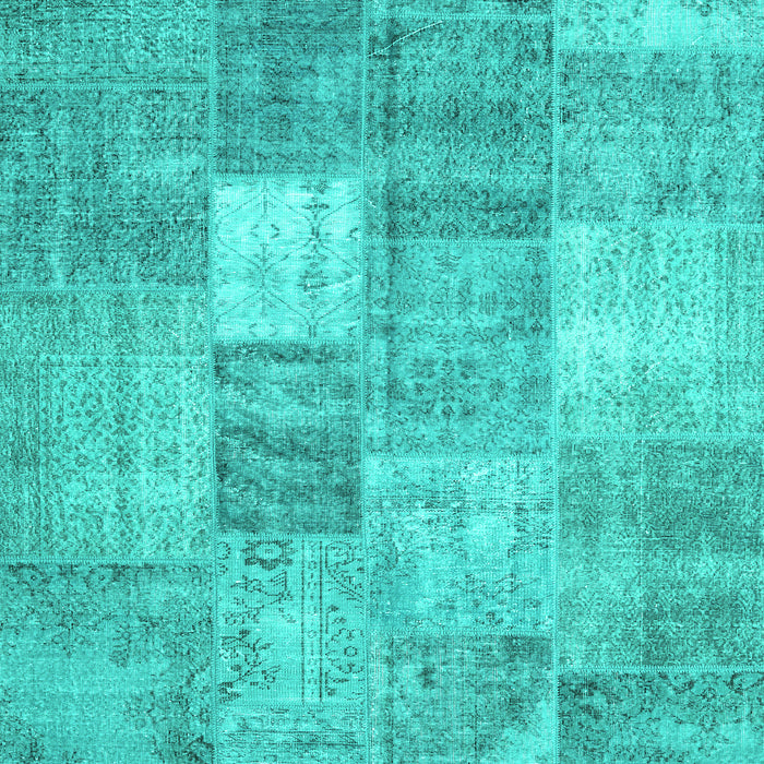 Abstract Turquoise Contemporary Rug, con1827turq