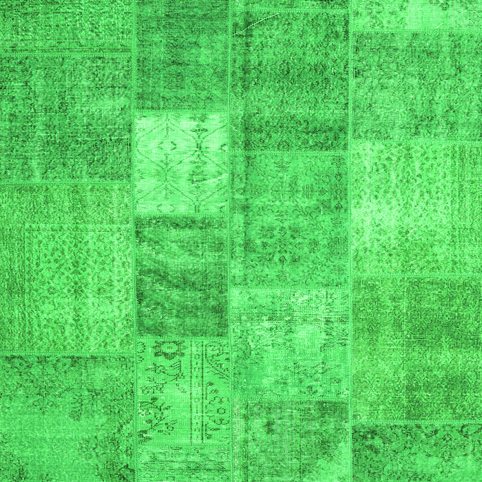 Abstract Green Contemporary Rug, con1827grn