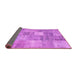 Sideview of Abstract Pink Contemporary Rug, con1827pnk