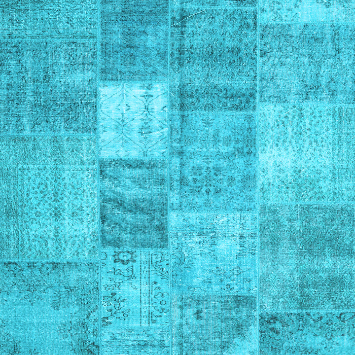 Abstract Light Blue Contemporary Rug, con1827lblu